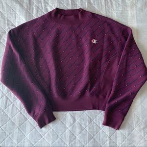 Champion Reverse Weave Cropped Pullover Sweatshirt